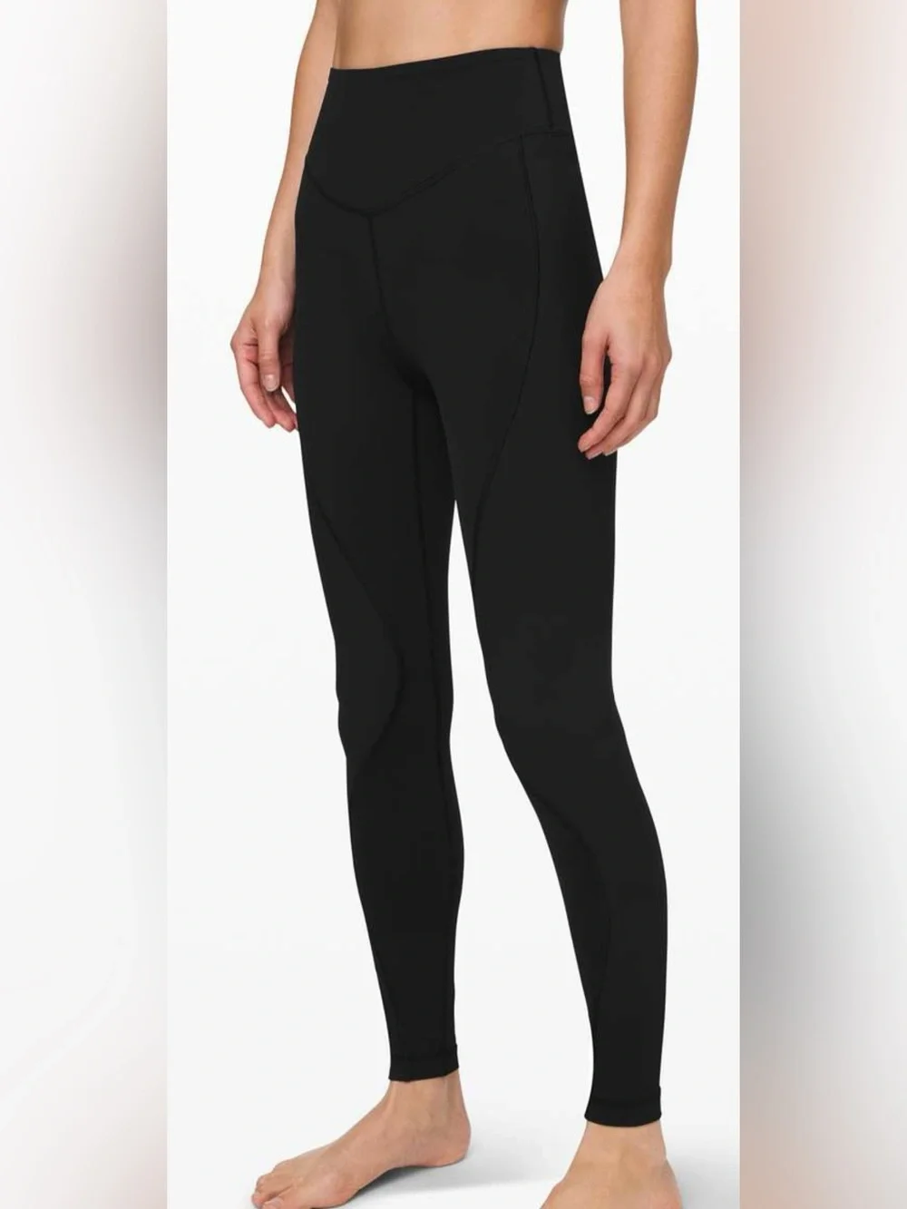 Lululemon Wade the Waters Paddle Tight Back Waist Zipper UV Protect Size 4 Black